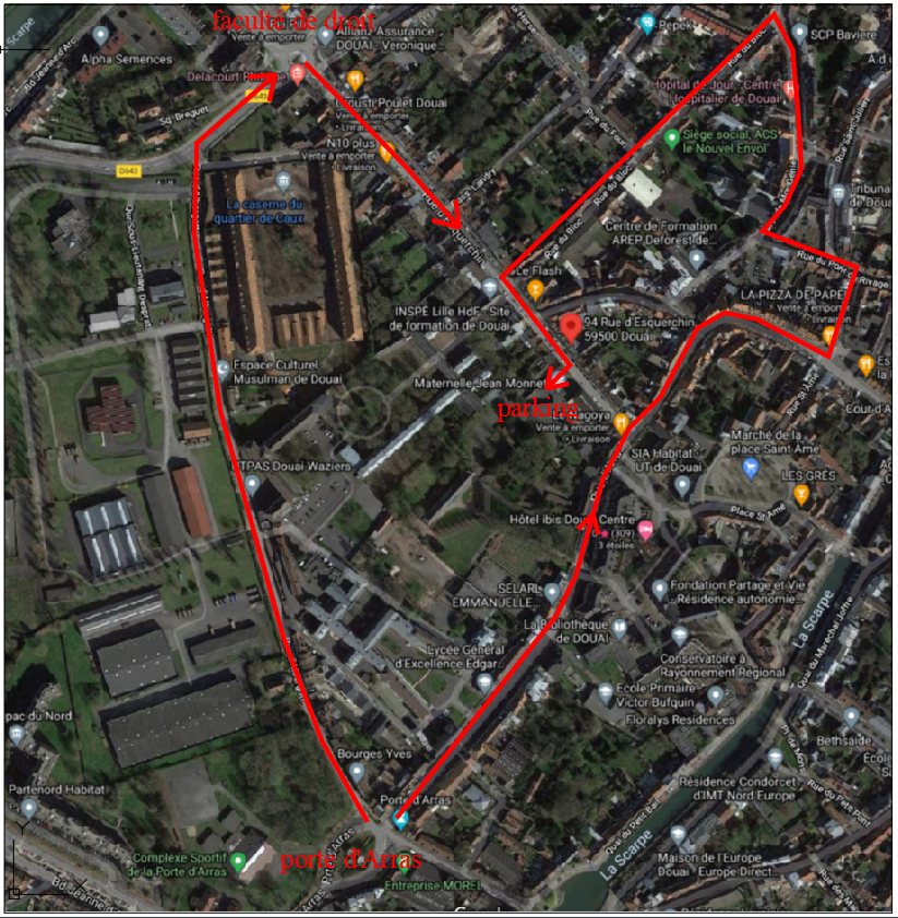 carte andrieu trajet 3
